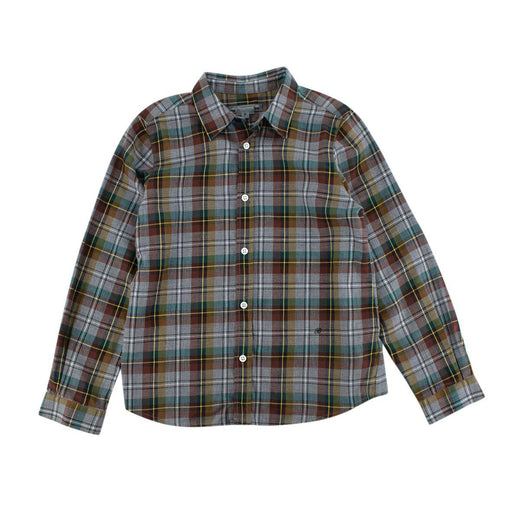Blue & Green Plaid Flannel Shirt