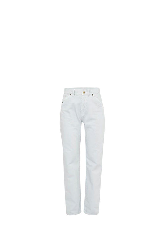 White Straight Leg Le Jeans
