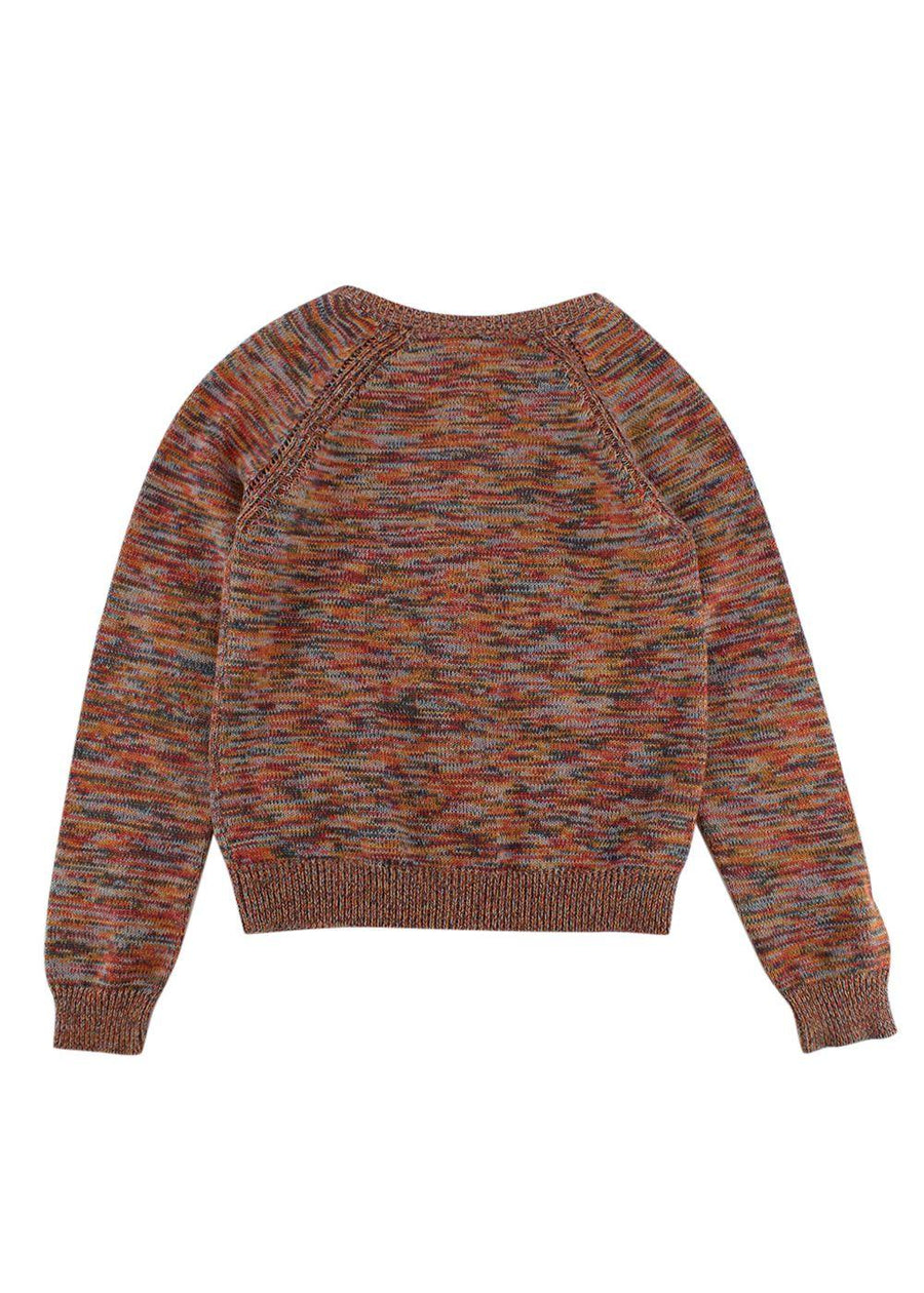 C de C Kids 8A Orange Knit Cardigan