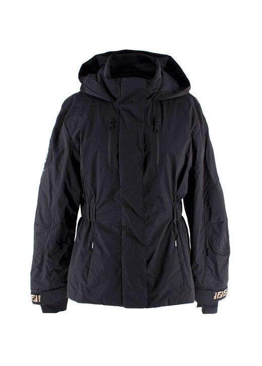 Fendi Black Hooded Ski Jacket