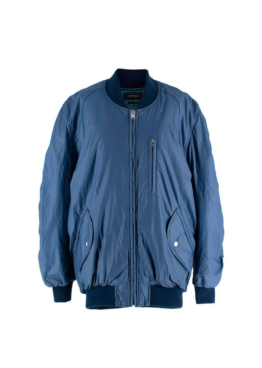 Isabel Marant Blue Kayama Bomber Jacket