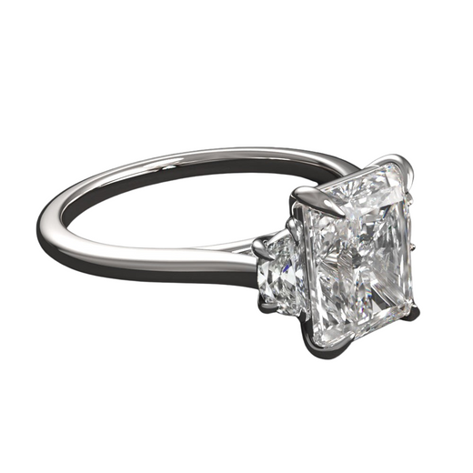 Lab Grown 2CT Emerald Cut Diamond Ring