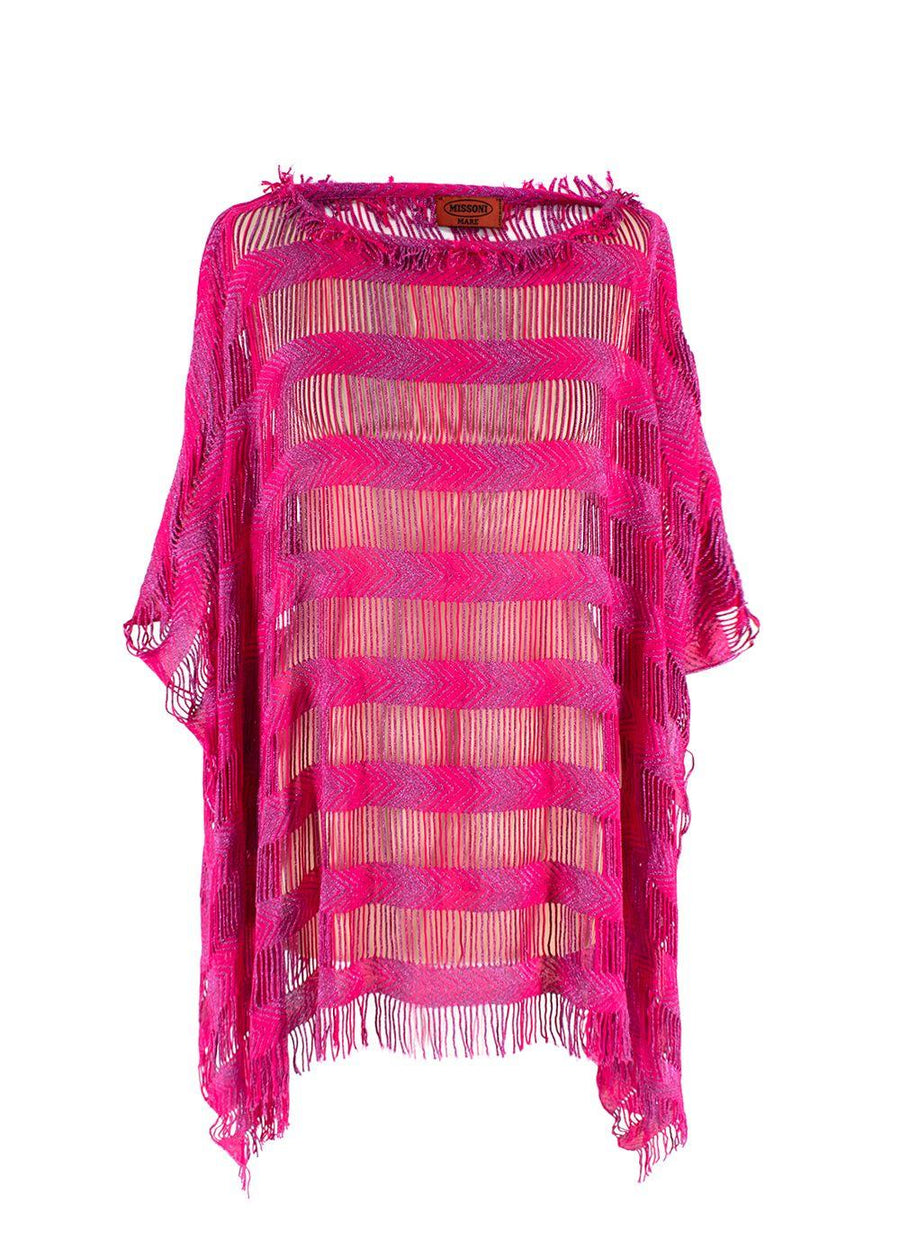 Missoni Mare Pink Metallic Beach Kaftan