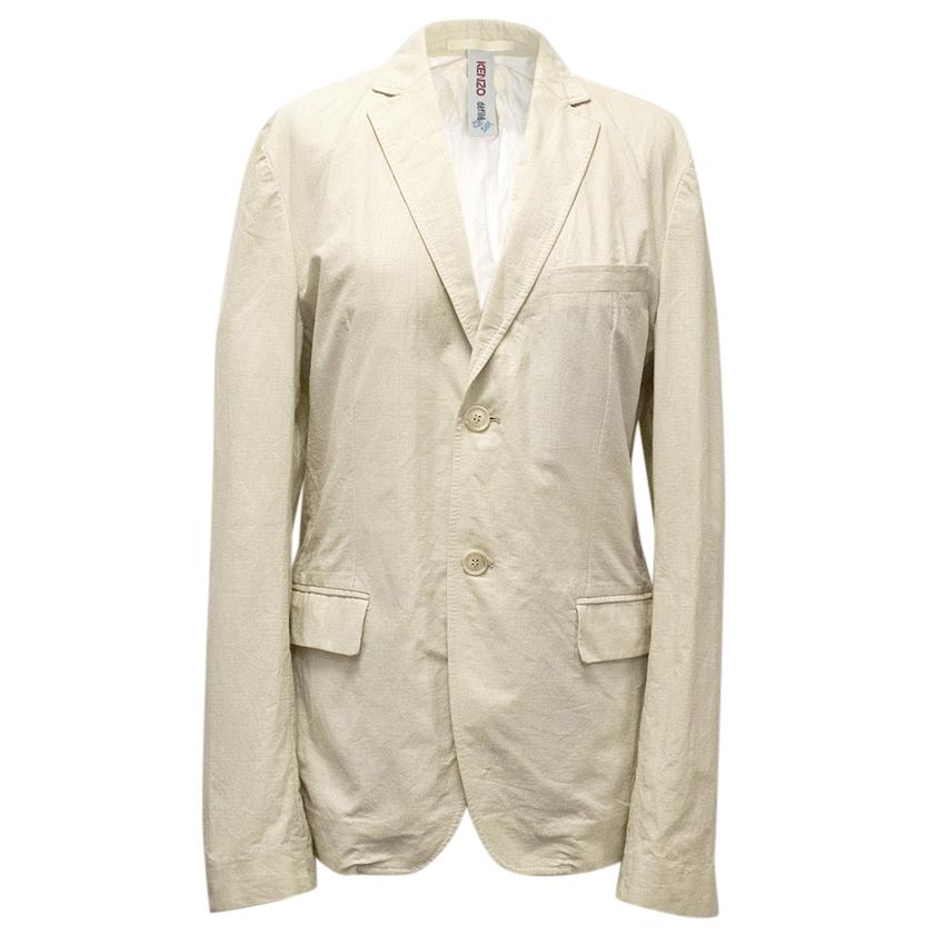 Kenzo Cotton-Silk Beige Jacket