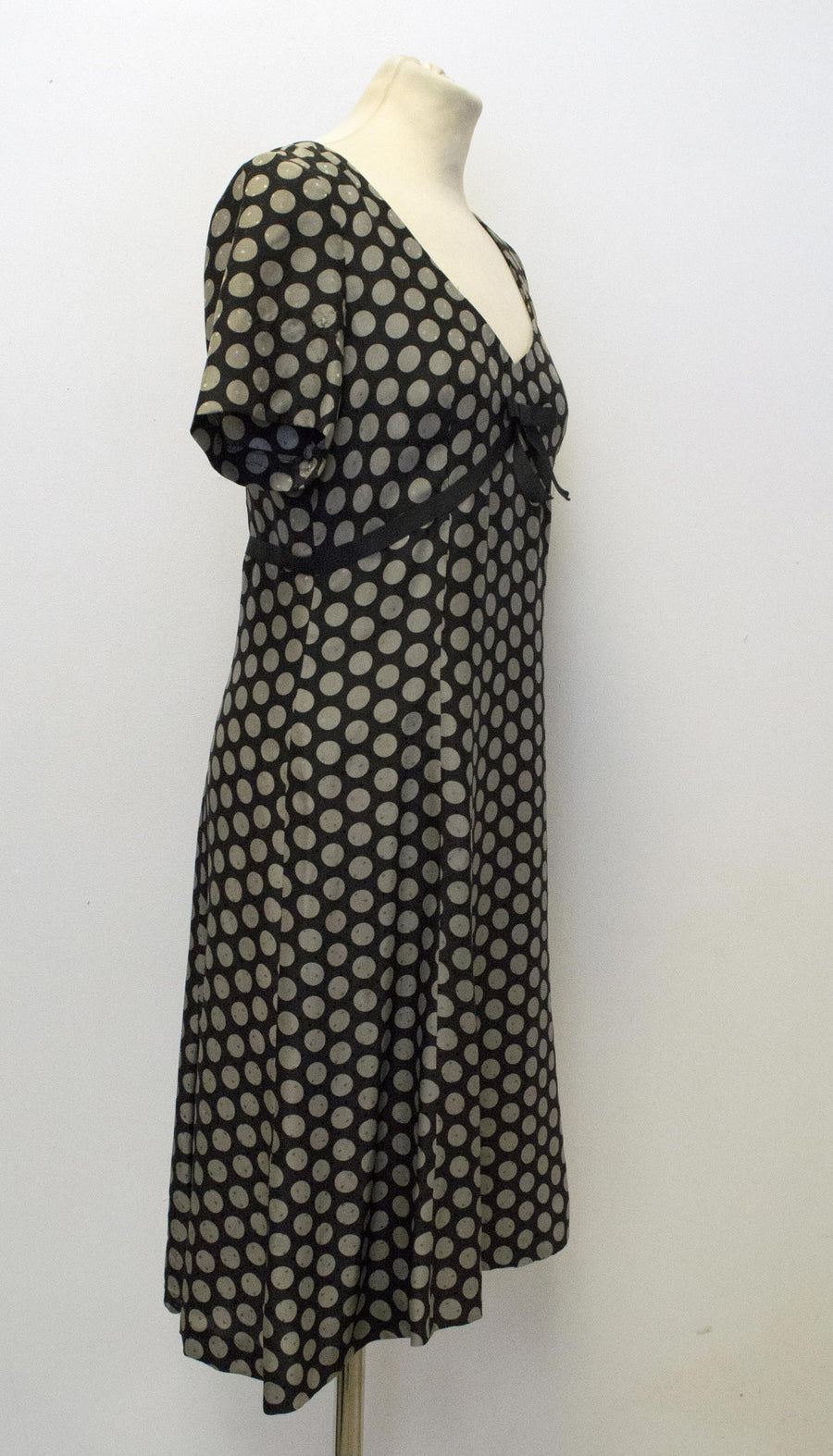 Joseph Black Polka Dot Dress