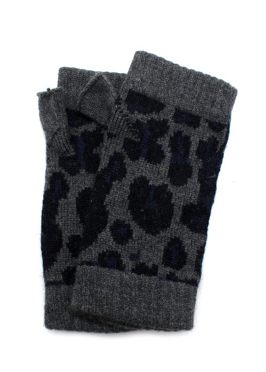 Bespoke Leopard Print Mittens