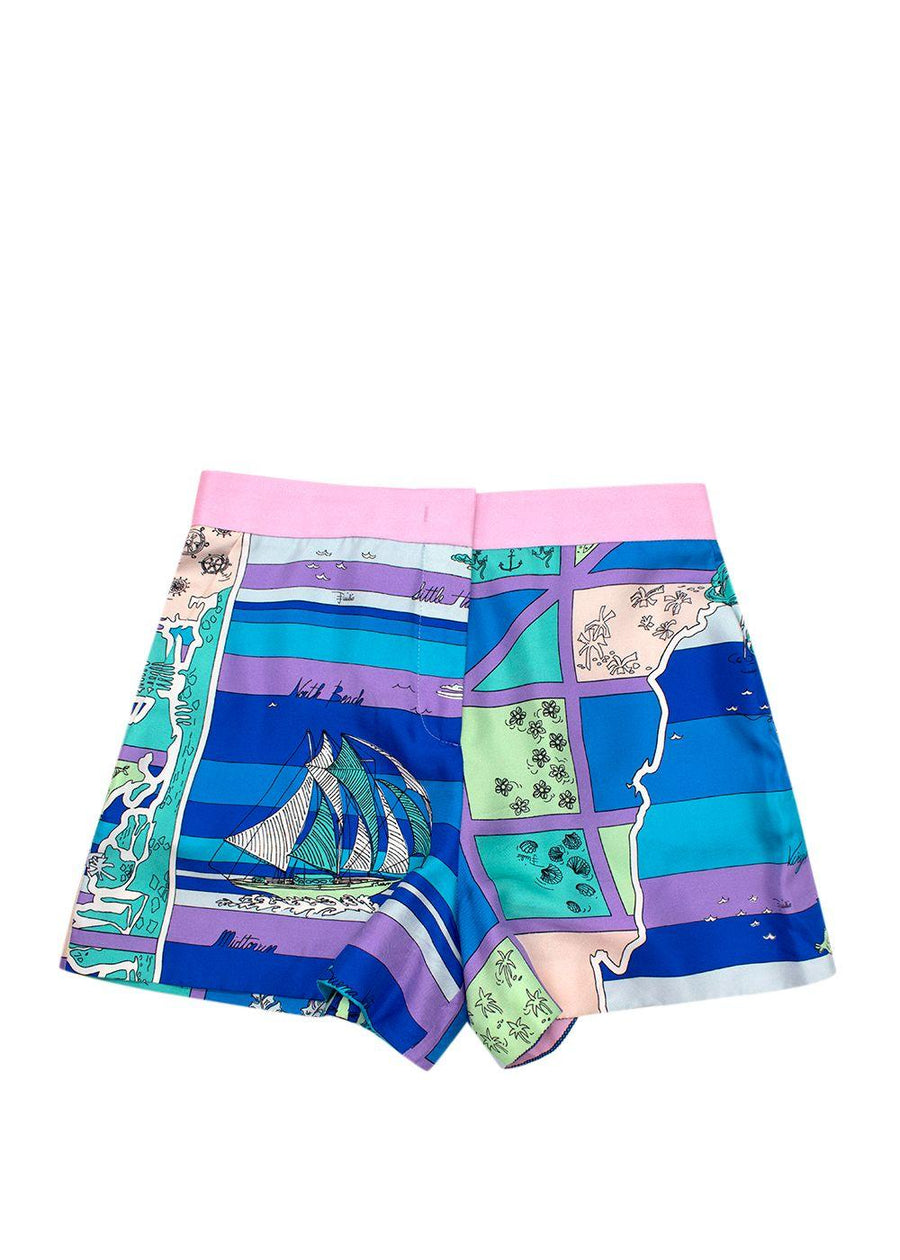 Emilio Pucci Silk Printed Shorts