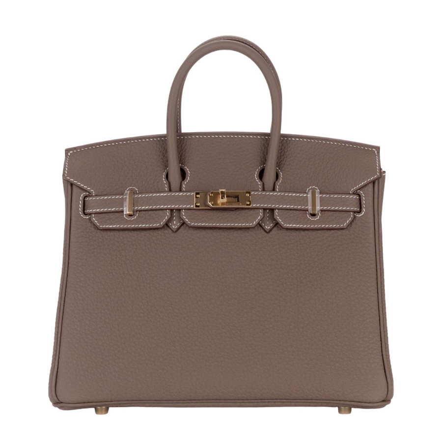 Hermès Birkin 25cm Togo Etoupe Gold Hardware