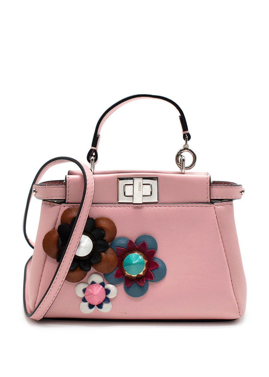 Fendi Micro Peekaboo-Style Leather Bag