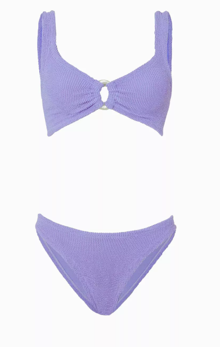 Hunza G Julia Bikini Set in Original Crinkle