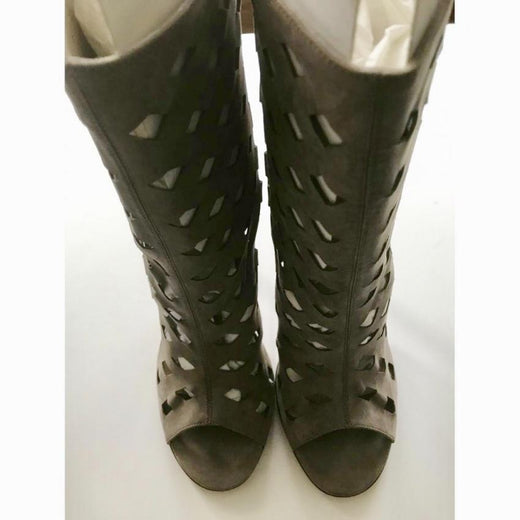 Jimmy Choo Suede Cut-Out Booties