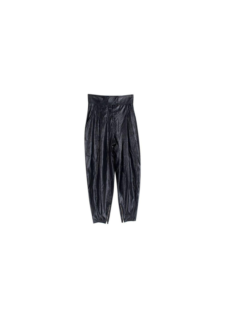 Crinkled Vinyl Pants