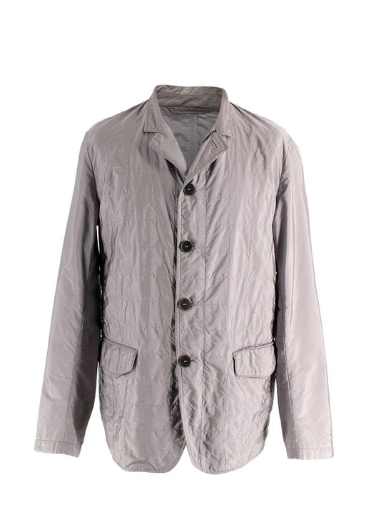 Canali Grey Quilted Jacket