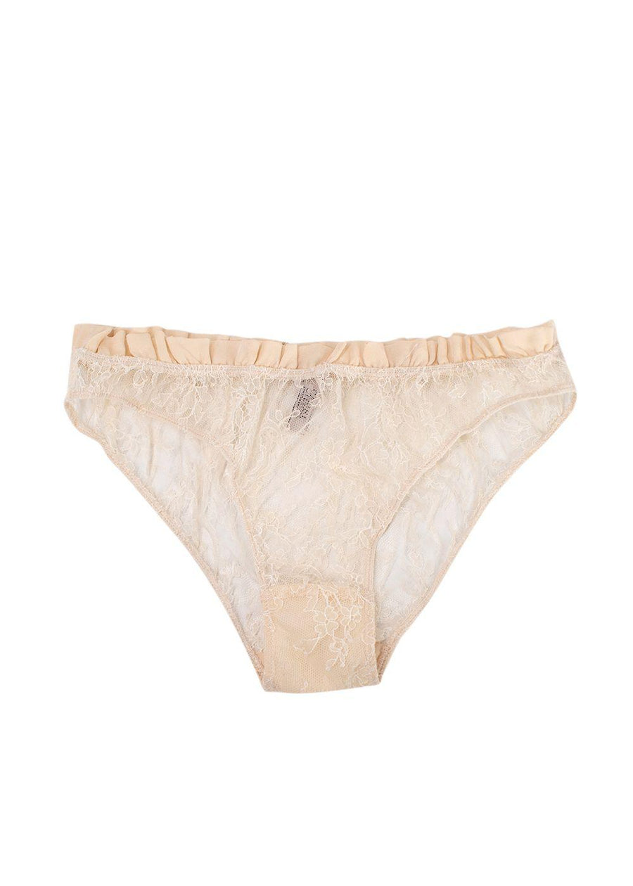 Carine Gilson Cream Lace Underwear