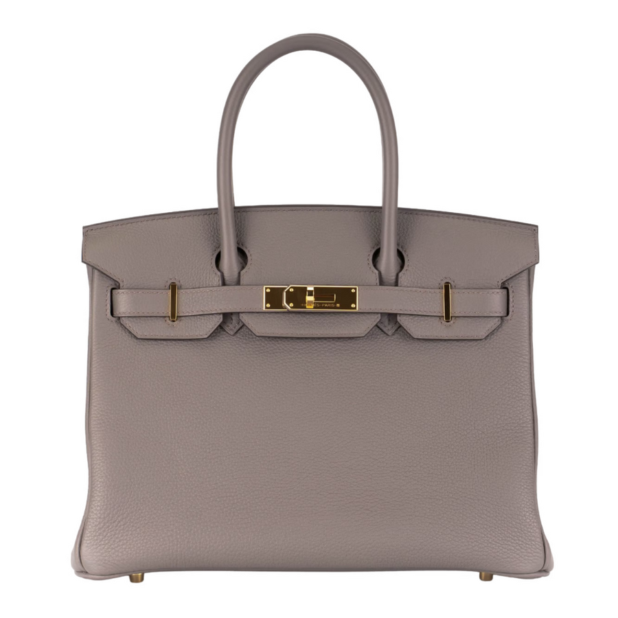 Hermès Birkin 30cm Togo Etain with Gold Hardware