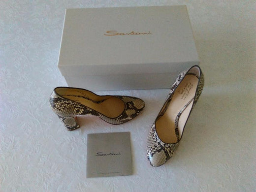 Santoni Rose Women Collection Python Pumps