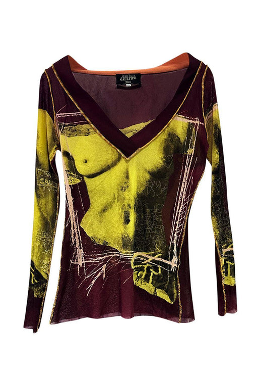 Jean Paul Gaultier Venus De Milo Mesh Top