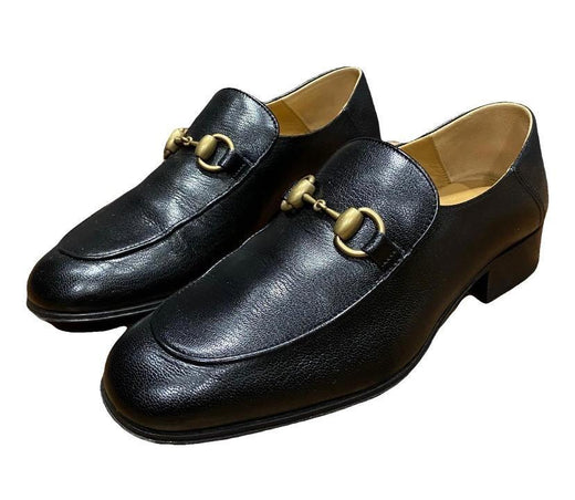 Gucci Black Leather Loafers