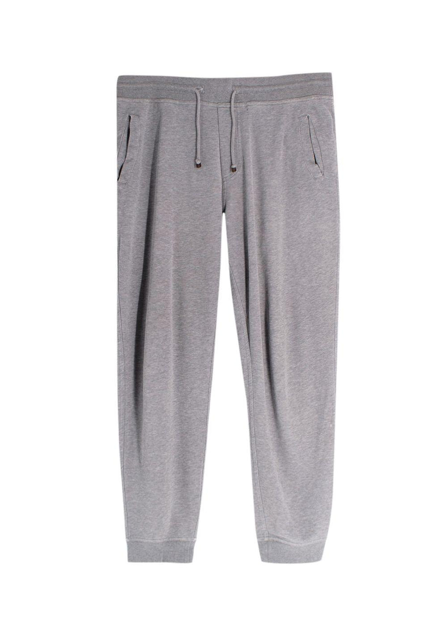 Brunello Cucinelli Grey Cuffed Sweatpants