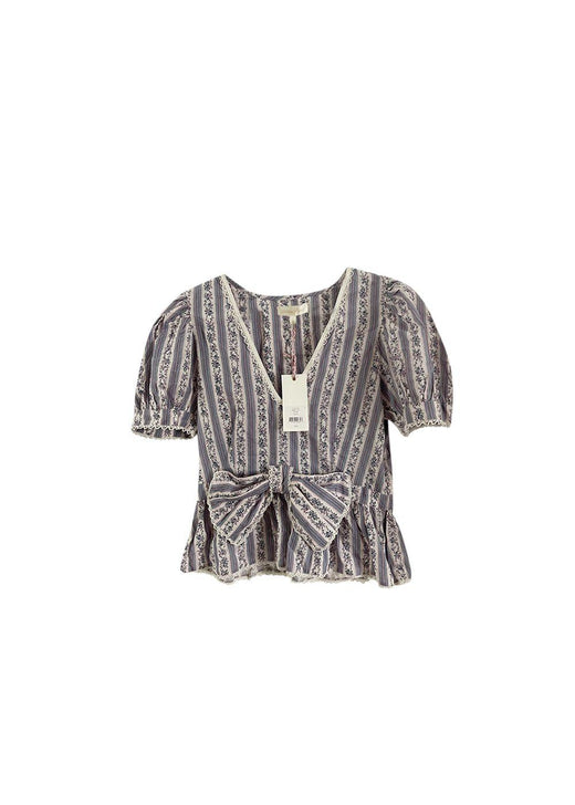 Blue floral Rikki blouse