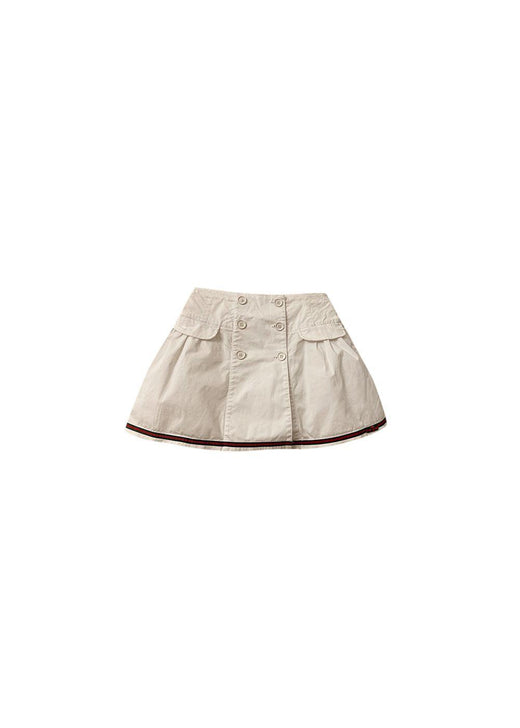 Kids 10A White Cotton Skirt