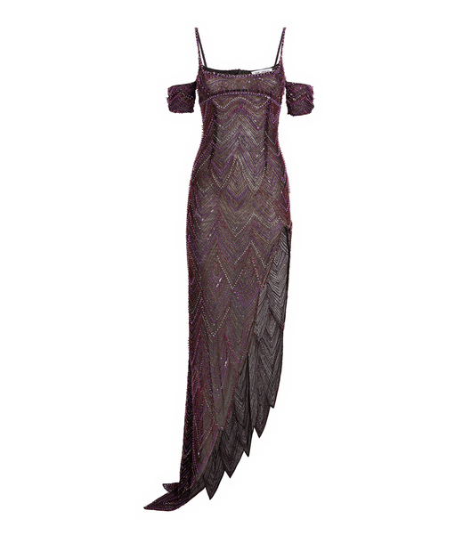 The Attico Embellished Tulle Gown
