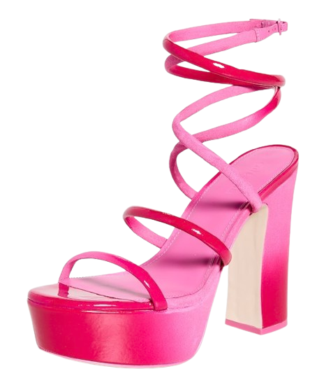 Cult Gaia Pink Aliza Platform Heels