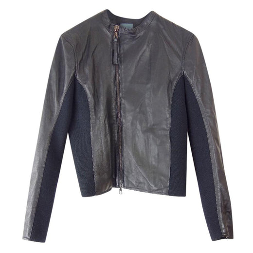 Lot78 Lightweight Asymmetric Leather Jacket