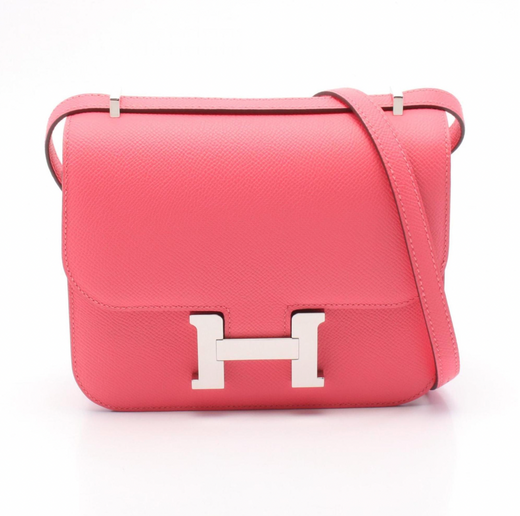 Hermès Pink Epsom Leather Constance 18