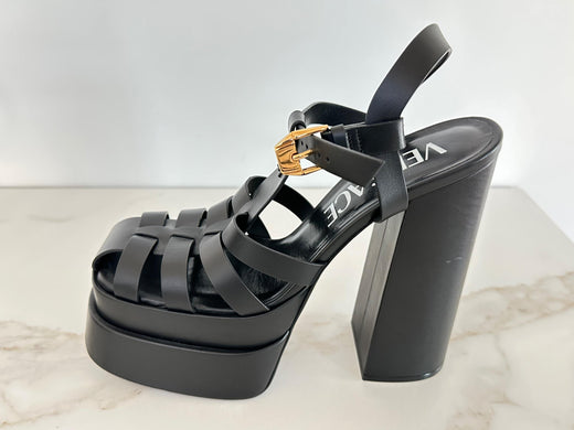 Black La Medusa Platform Sandals