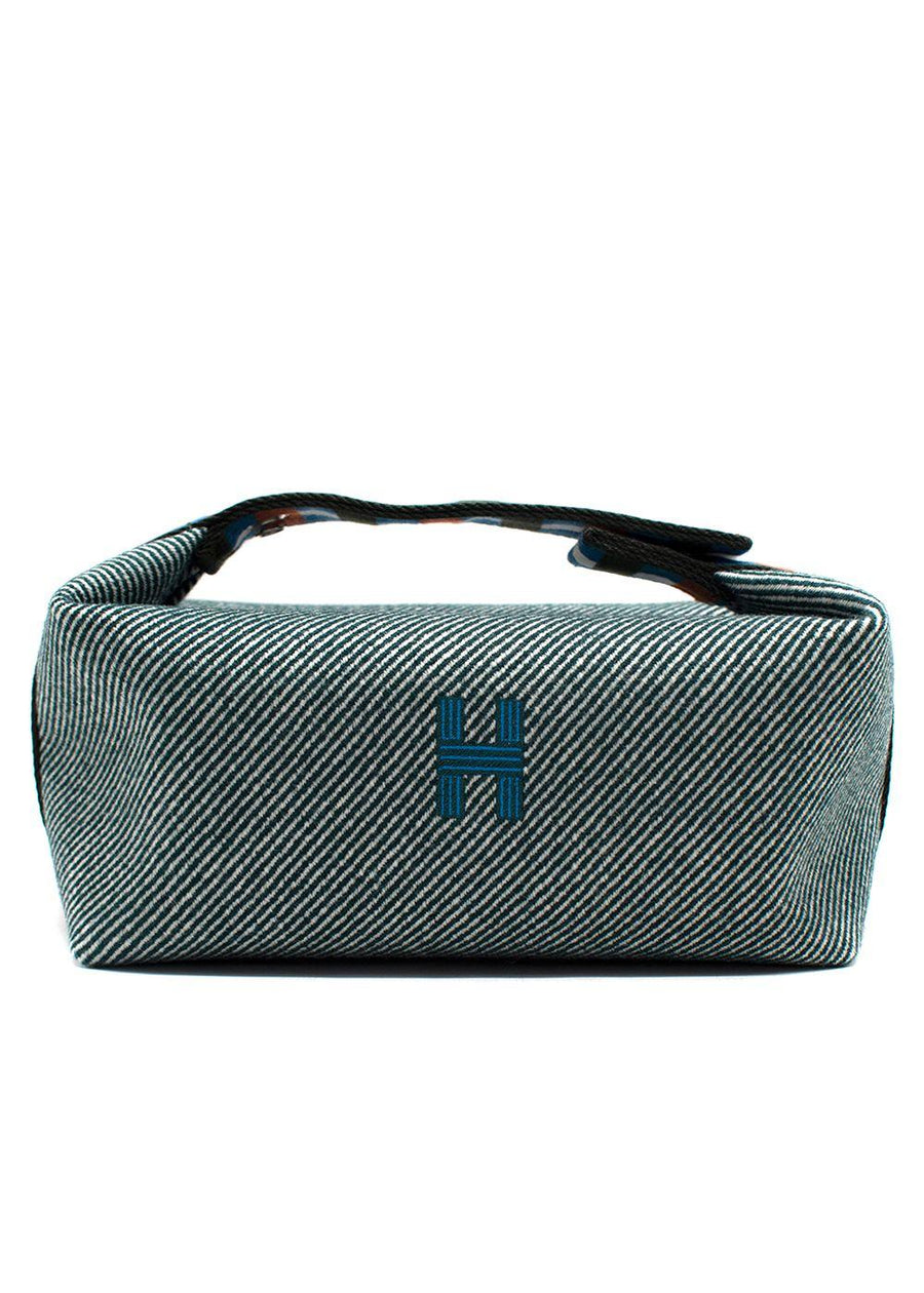 Hermes Green Stripe Bride-a-Brac au Carre Case