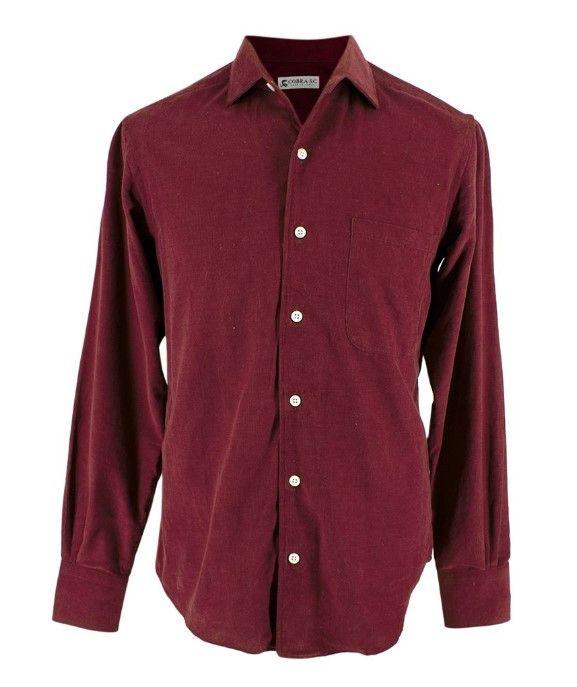 Burgundy Corduroy Shirt