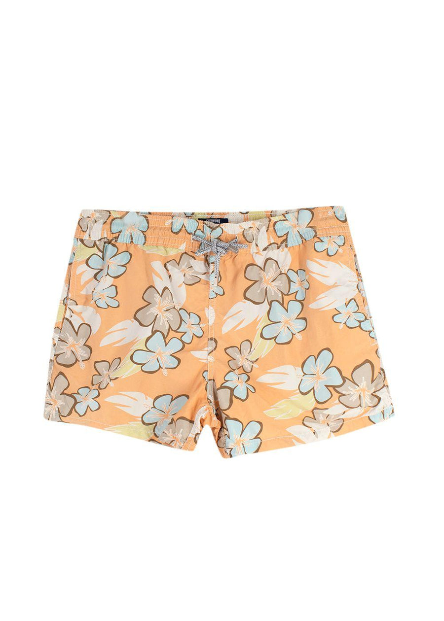 Vilebrequin Orange Floral-print Shorts