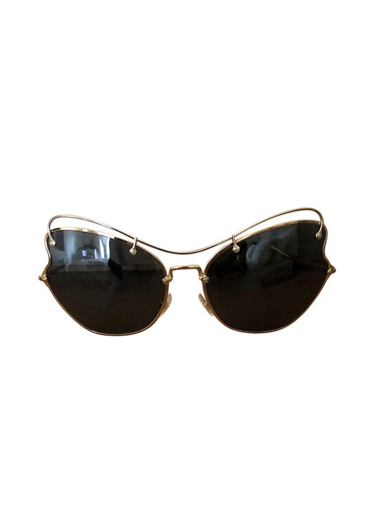 Metal Frame Cat Eye Sunglasses