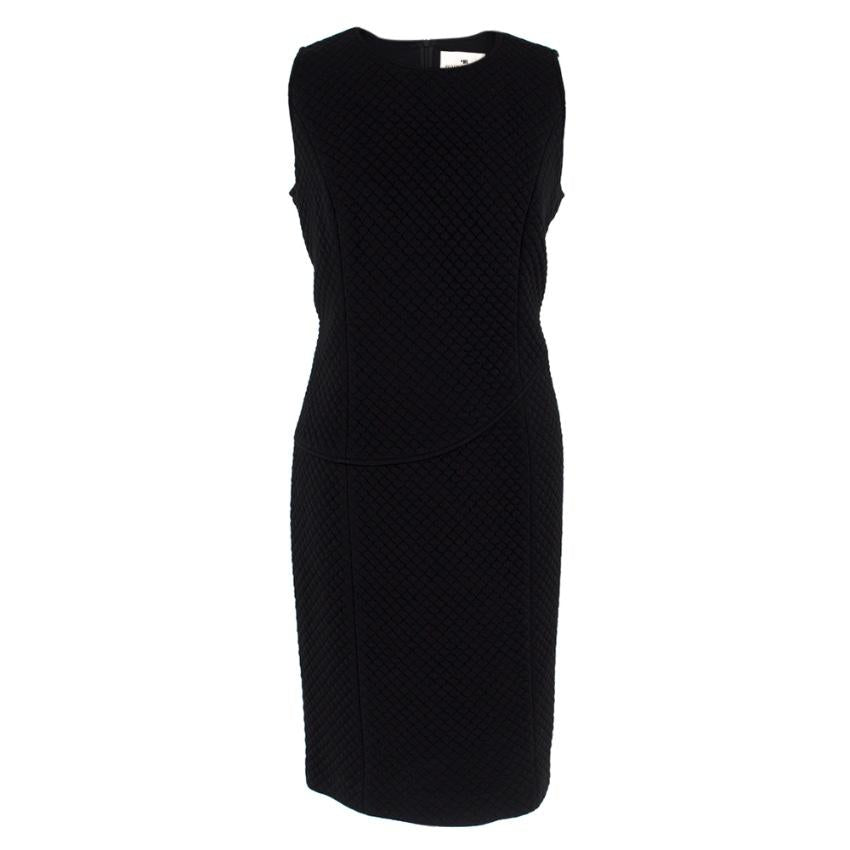 Peter Reinwald Black Quilted Sleeveless Dress