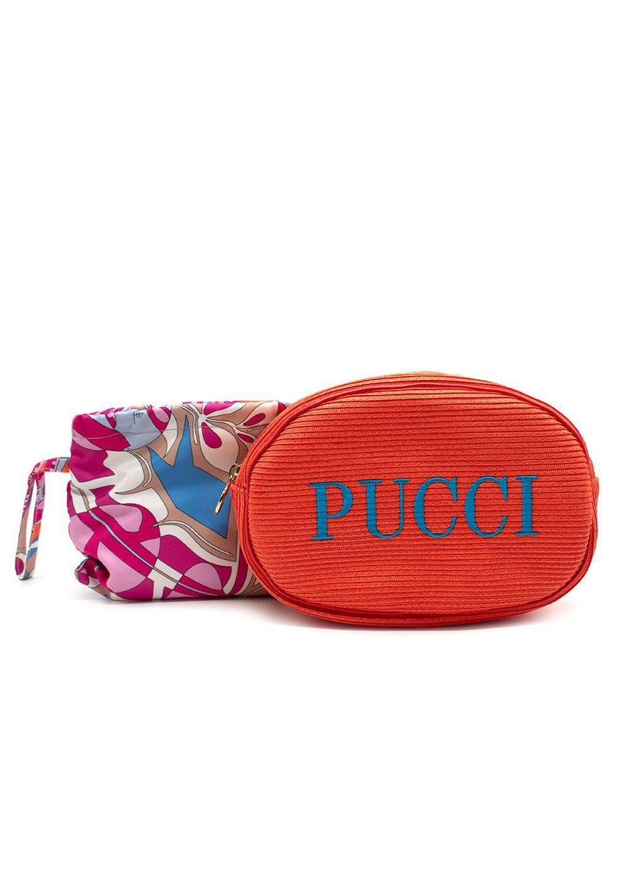 Emilio Pucci Orange Cosmetic Case