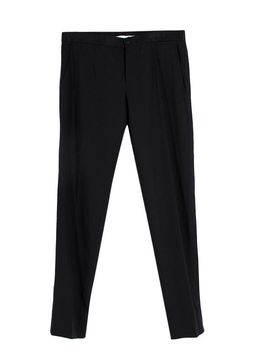 Dolce & Gabbana Black Tailored Tuxedo Trousers