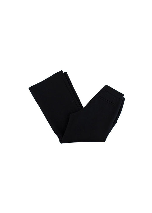 Black Textured Pants