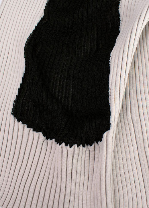 Issey Miyake Technical Jersey Pleated Colour-block Top