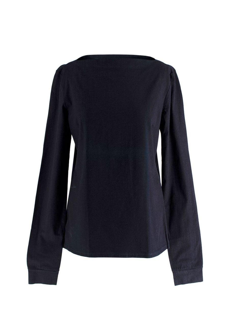 Prada Indigo Long Sleeve Top