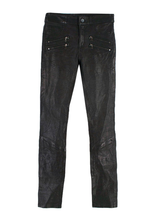Edgemont Ankle Skinny Leather Trousers