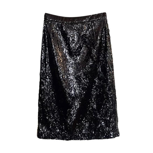 No.21 Black Sequin Pencil Skirt