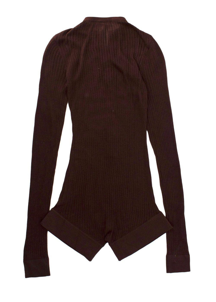 Dodo Bar Or Chocolate Brown Sheer Lubi Romper