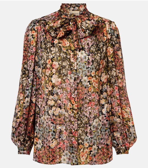 Valentino Printed Silk Blouse
