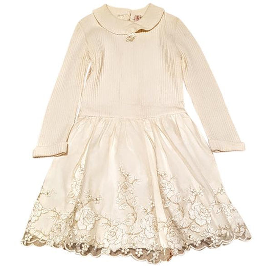 BLUMARINE Baby Dress Cream and gold 18 24 m