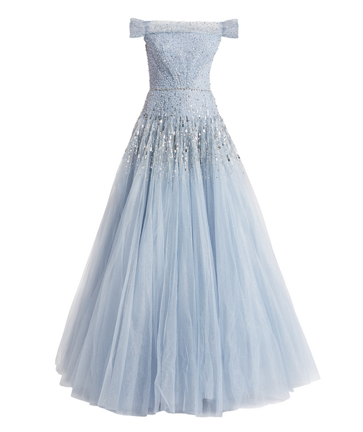 Jenny Packham Sirena Sequin-Embellished Gown