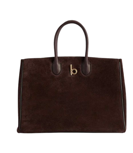 Burberry Brown Suede Rocking Horse Tote
