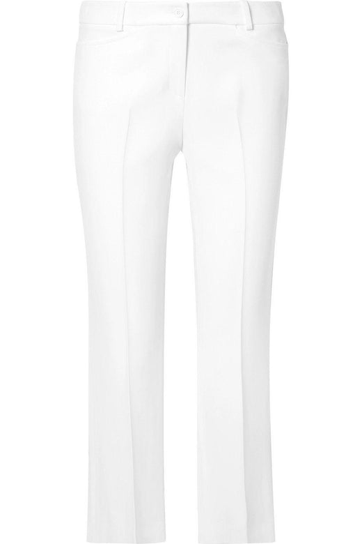 Michael Kors White Crepe Cropped Trousers