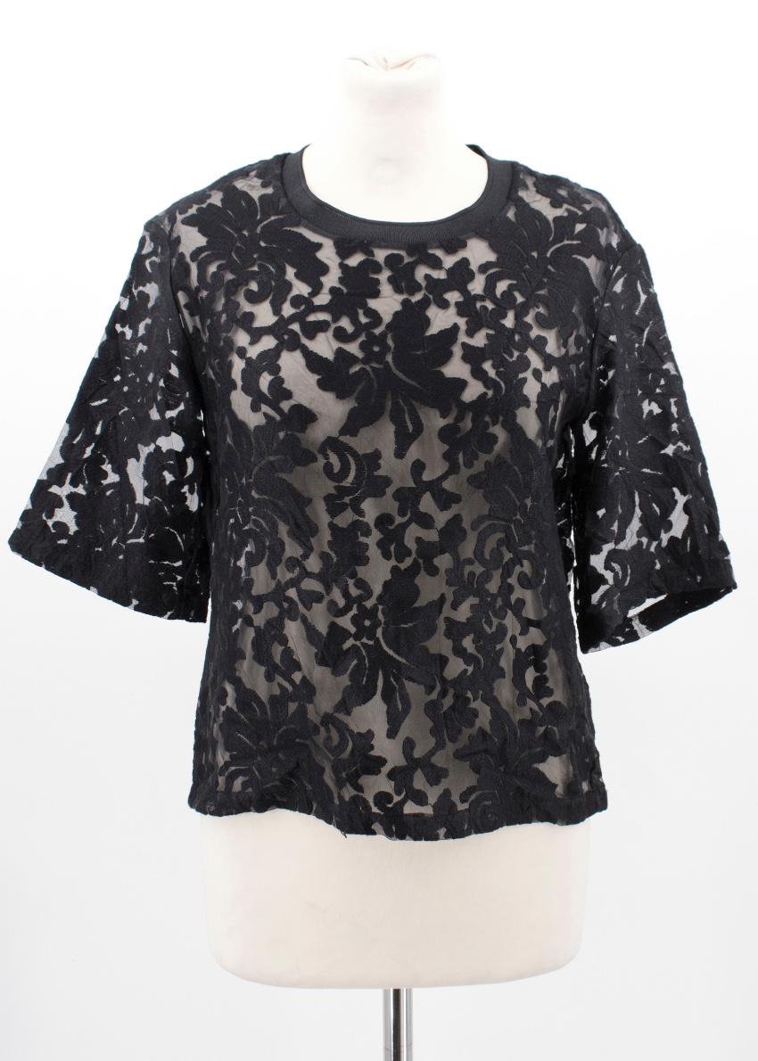 Clover Canyon Black Lace Top