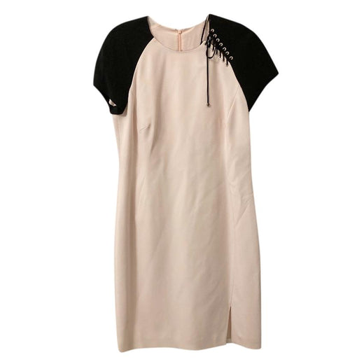 Emilio Pucci Lace-Up Shoulder Two Tone Dress
